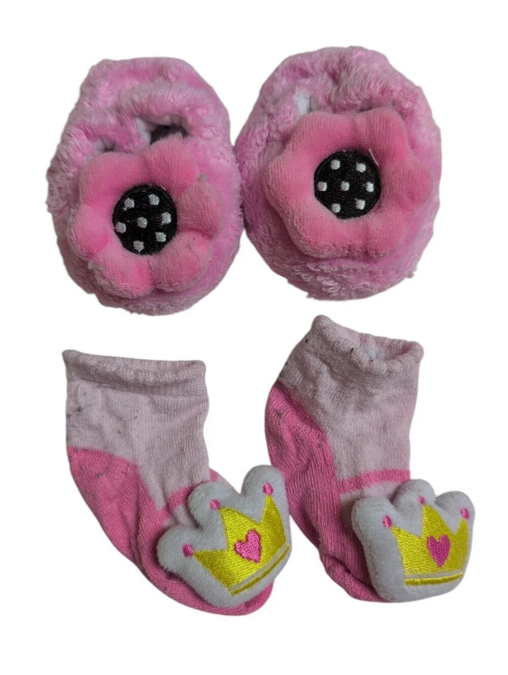 🍁2/$7🍁2 Pairs Baby Girl Slippers